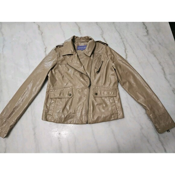 Madden Girl Jacket Tan, Size L